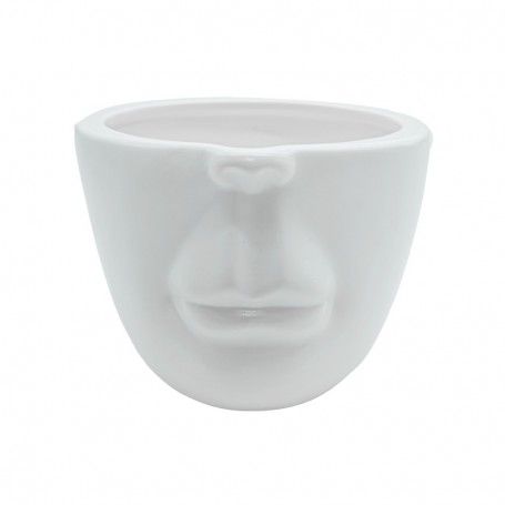 Vaso in Ceramica Bianco H.10 cm