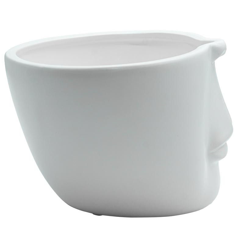 Vaso in Ceramica Bianco H.17 cm