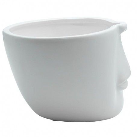 Vaso in Ceramica Bianco H.17 cm