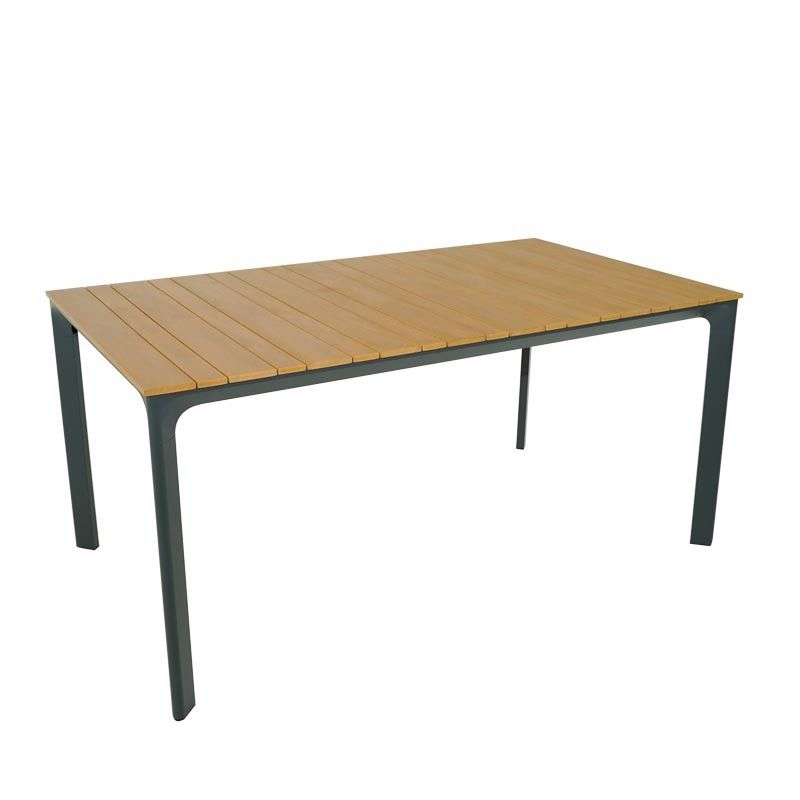 Tavolo Rettangolare per Esterni in Alluminio Antracite - Osiride