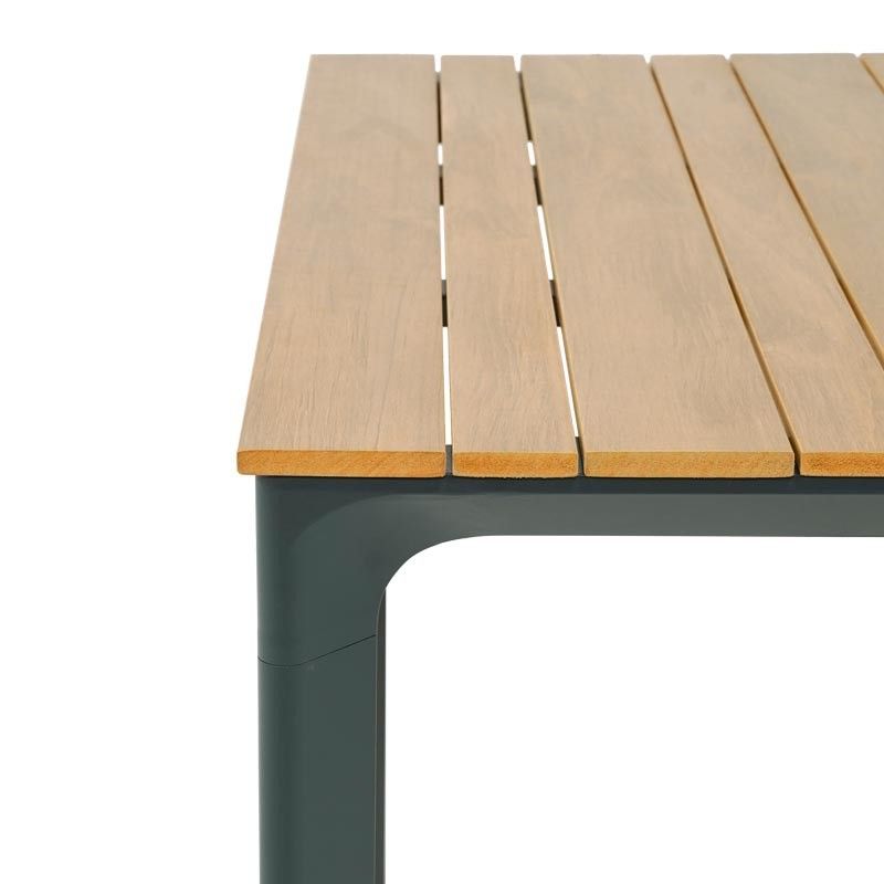 Tavolo Rettangolare per Esterni in Alluminio Antracite - Osiride