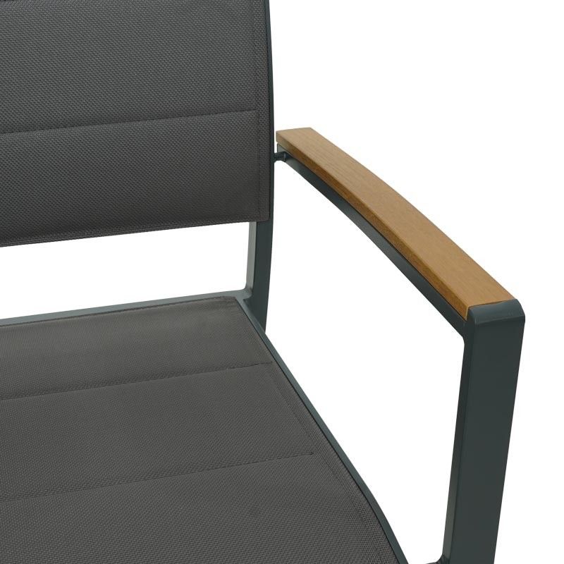 Tavolo Rettangolare per Esterni in Alluminio Antracite - Osiride