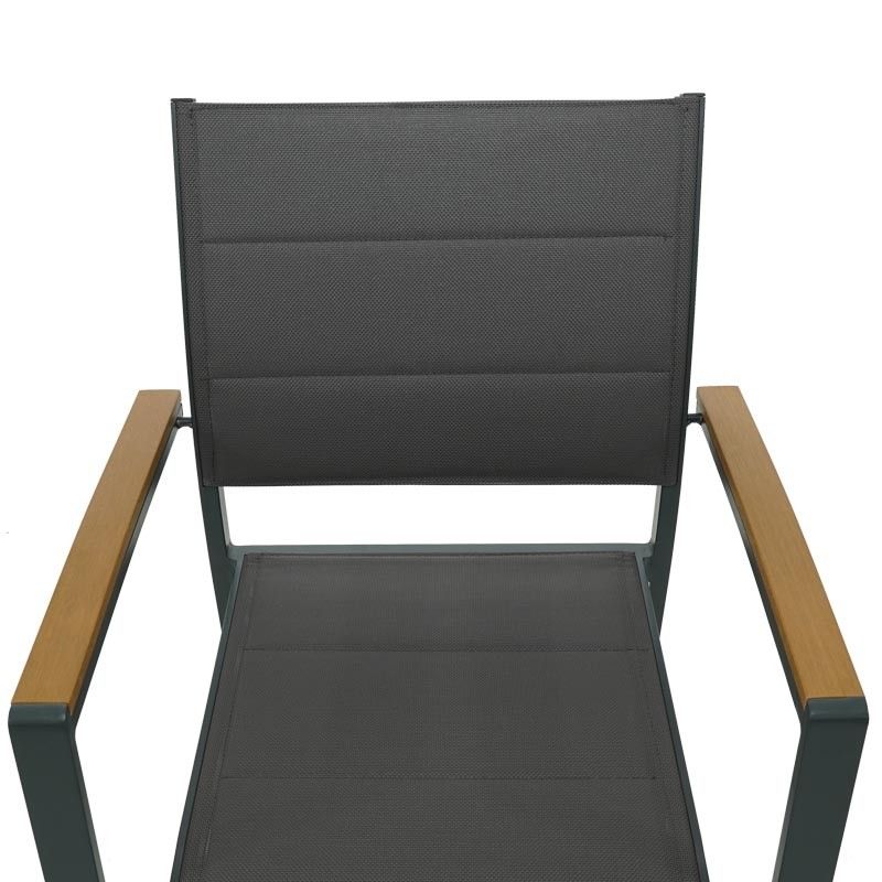 Tavolo Rettangolare per Esterni in Alluminio Antracite - Osiride