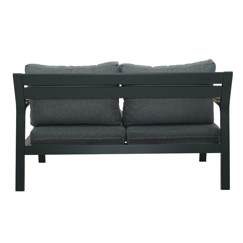 Set Divano da Giardino in Alluminio Antracite - Amon