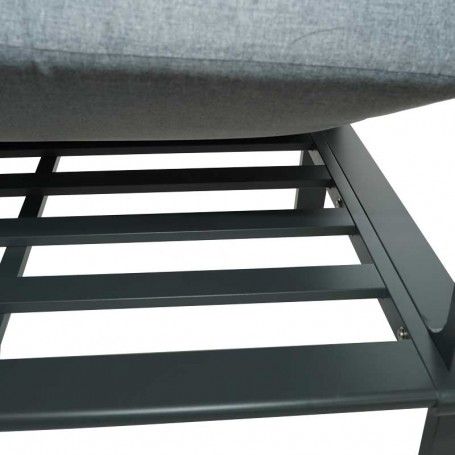 Set Divano da Giardino in Alluminio Antracite - Amon
