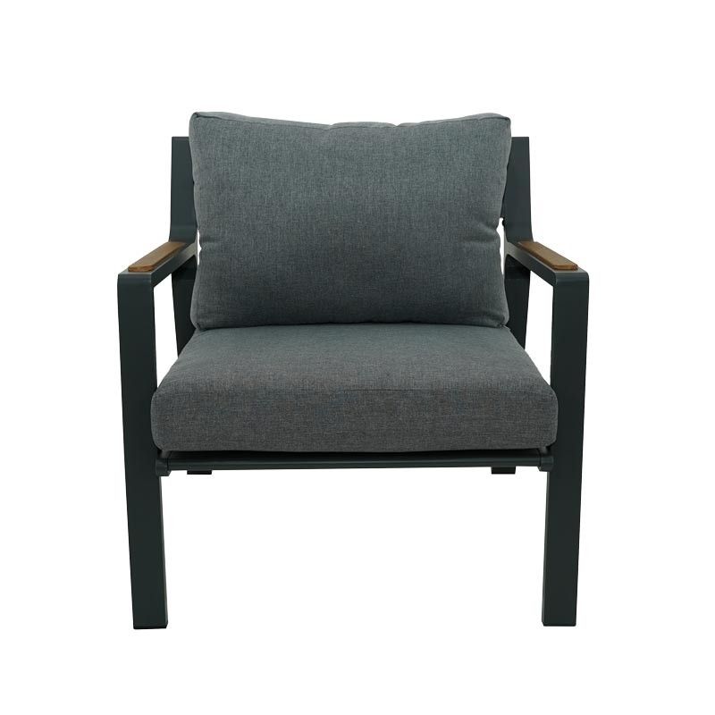 Set Divano da Giardino in Alluminio Antracite - Amon