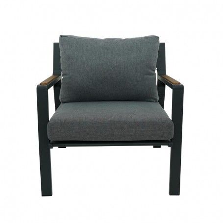 Set Divano da Giardino in Alluminio Antracite - Amon