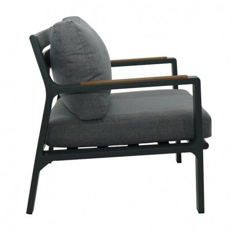 Set Divano da Giardino in Alluminio Antracite - Amon