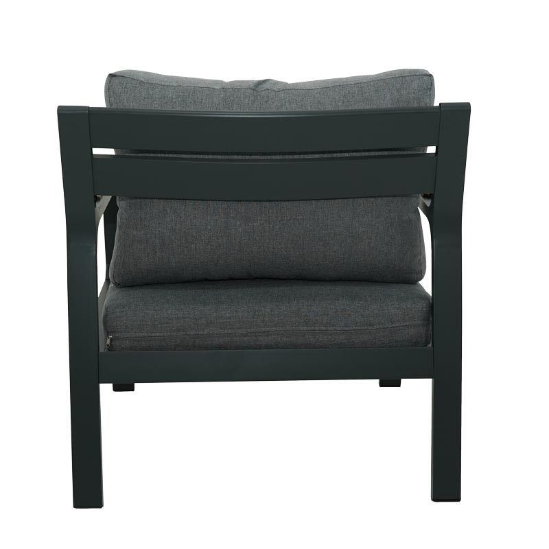 Set Divano da Giardino in Alluminio Antracite - Amon