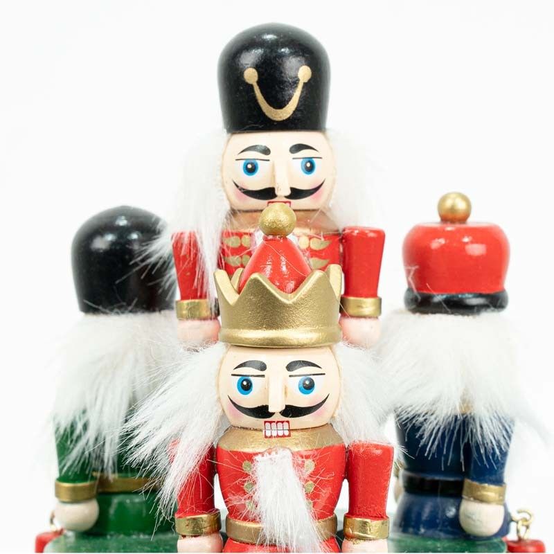 Schiaccianoci Natalizi su Carillon H.20 cm