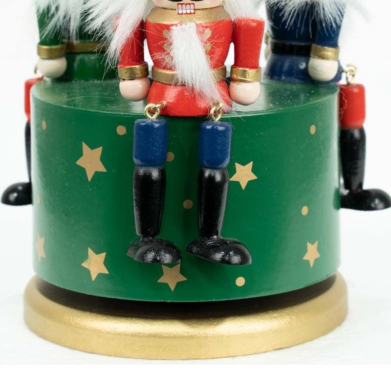 Schiaccianoci Natalizi su Carillon H.20 cm