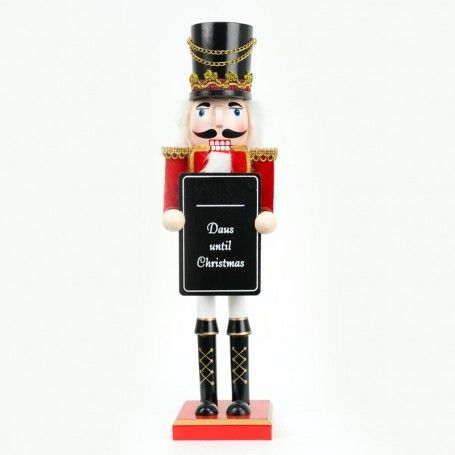 Schiaccianoci Natalizio con Lavagna H.38 cm