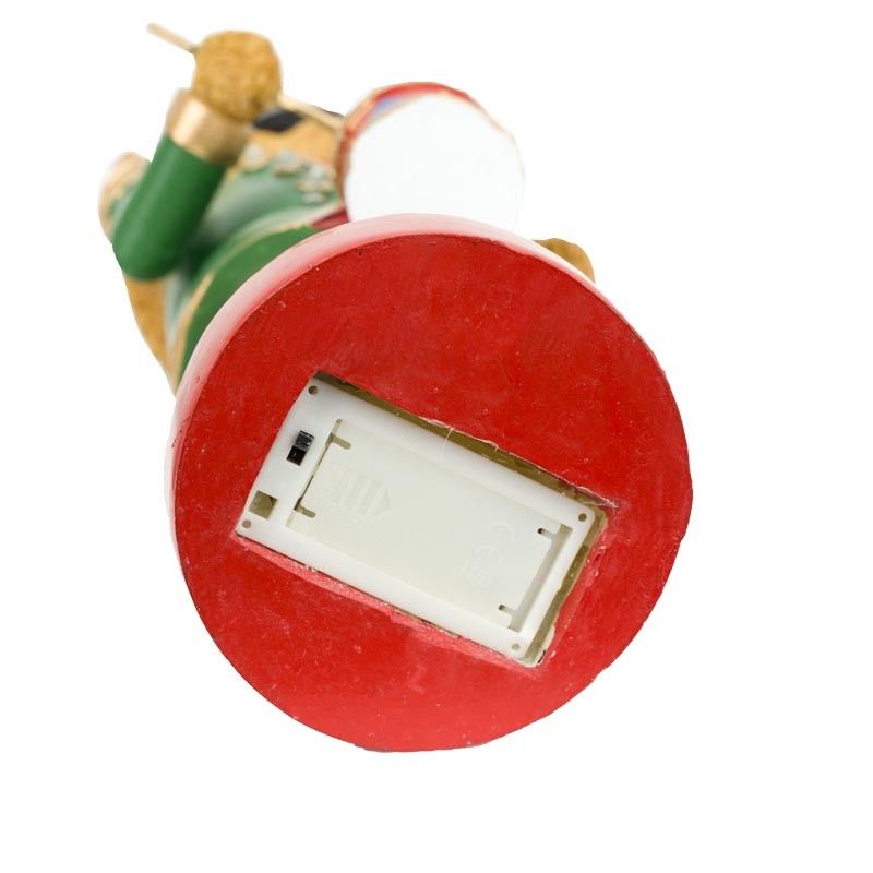 Orso Schiaccianoci Natalizio con Tamburo H.46 cm