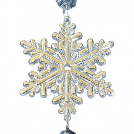 Fiocco di Neve Natalizio da Appendere Gold