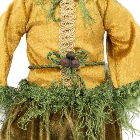 Elfo Natalizio con Abito Marrone e Oro H.50 cm