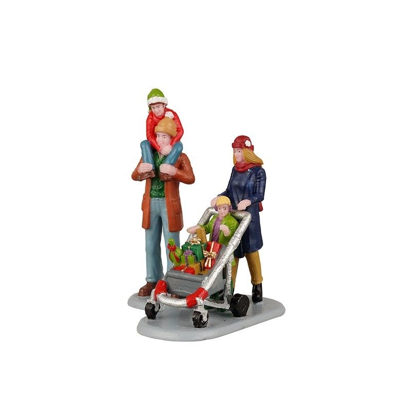 Family Holiday Shopping Spree Set Of 2 - Lemax 22124