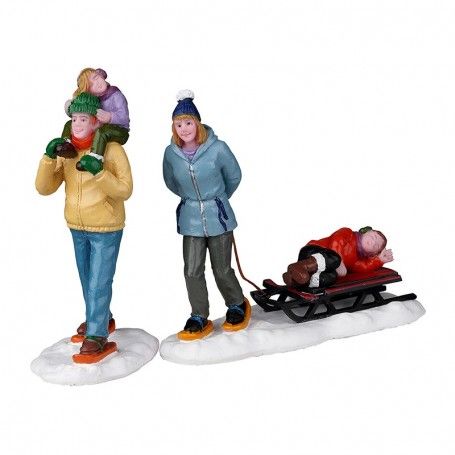 Long Day Snowshoeing Set Of 2 - Lemax 22148