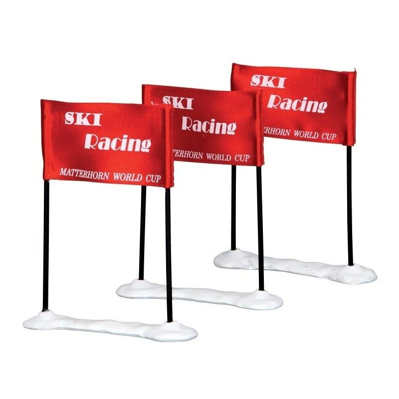 Ski Racing Flag Set of 3 - Lemax 44805