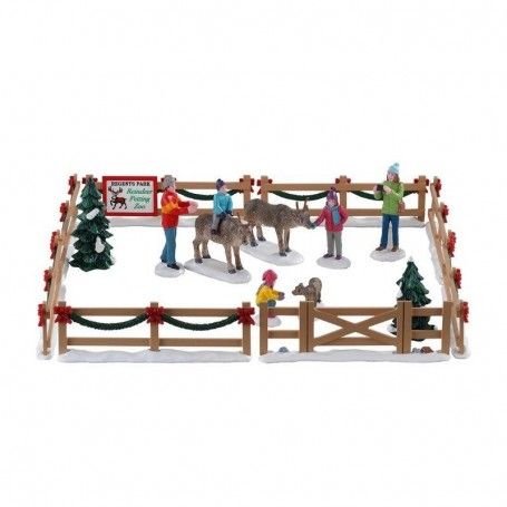 Reindeer Petting Zoo Set of 17 - Lemax 93434