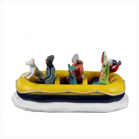 Snow Rafting - Lemax 23596