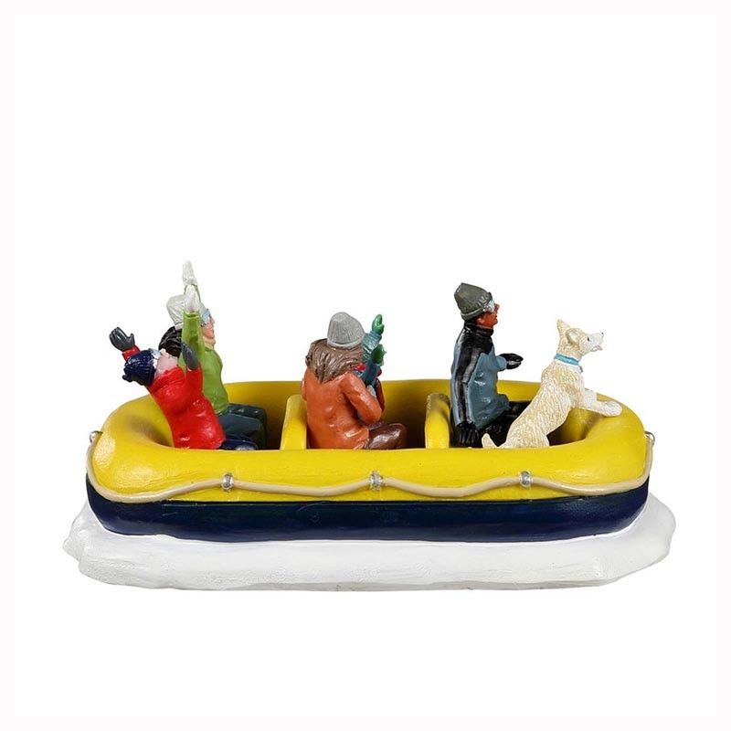 Snow Rafting - Lemax 23596