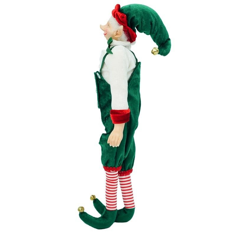 Elfo Natalizio con Abito Verde