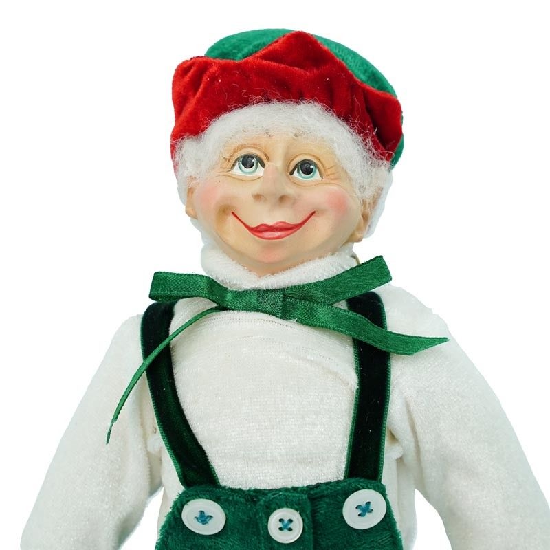 Elfo Natalizio con Abito Verde