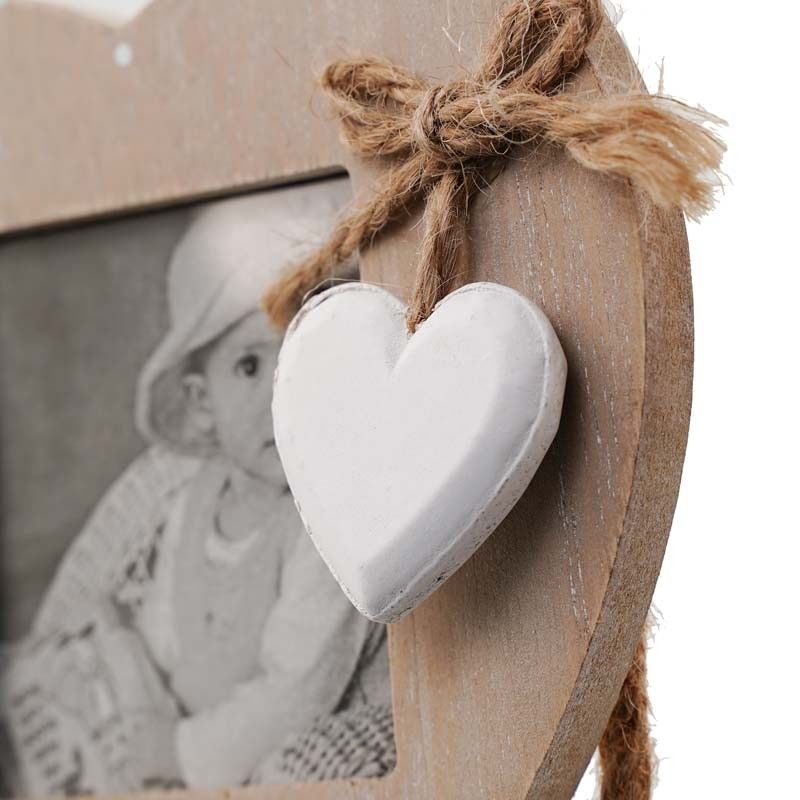 Cornice 3 Cuori in Legno H.60 cm