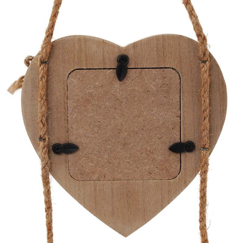 Cornice 3 Cuori in Legno H.60 cm