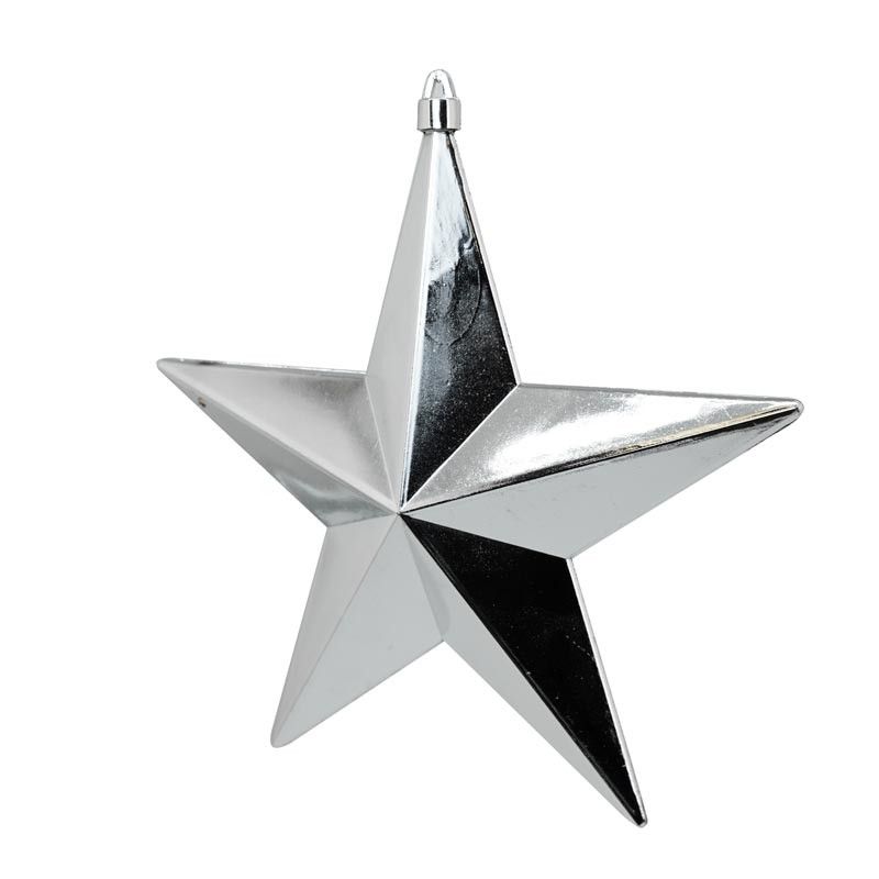 Stella Natalizia da Appendere Silver H.30 cm