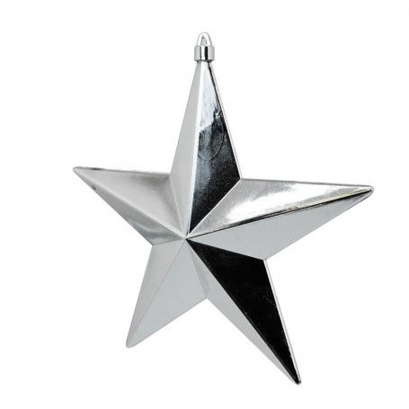 Stella Natalizia da Appendere Silver H.30 cm