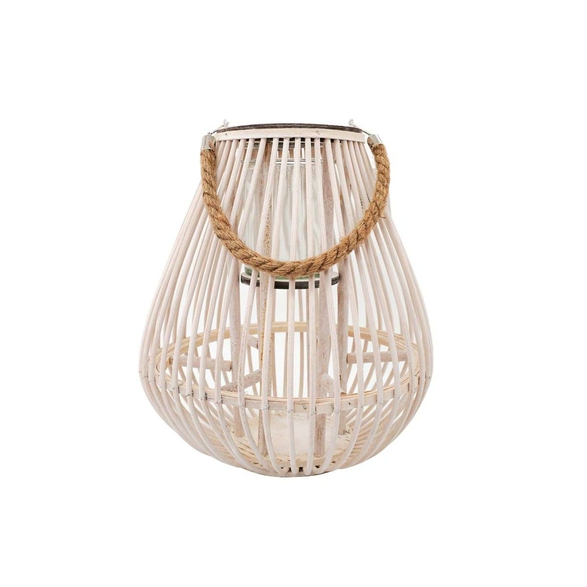 Lanterna Di Legno 42 Cm Con Vetro - Per Interni Ed Esterni, Con Manico E Porta Con Chiusura - Foto 9