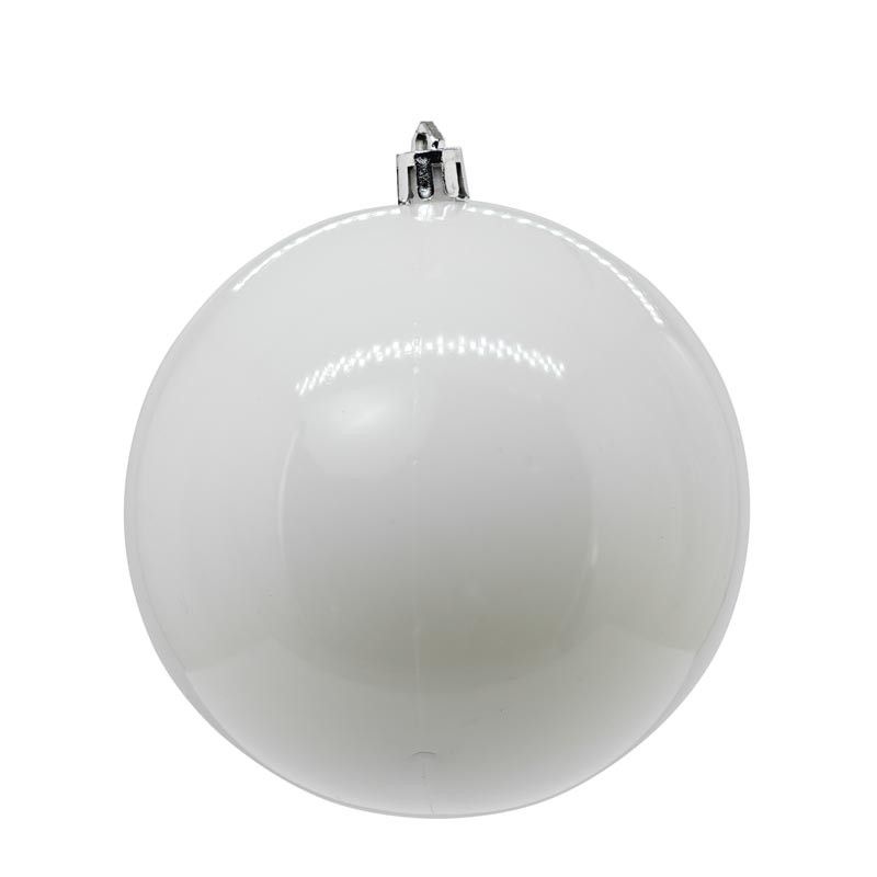 Palle di Natale in Plastica Lucide e Opache D.10 cm Conf. da 4 Pz
