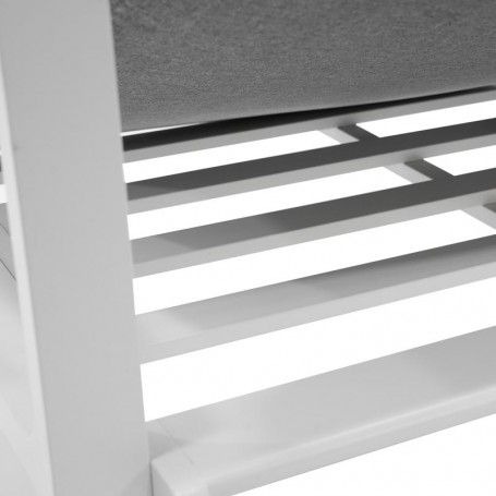 Completo Divano Iside | Struttura in Alluminio Bianco e Polywood