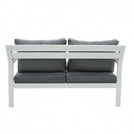 Completo Divano Iside | Struttura in Alluminio Bianco e Polywood