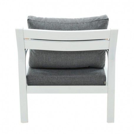 Completo Divano Iside | Struttura in Alluminio Bianco e Polywood