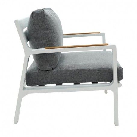 Completo Divano Iside | Struttura in Alluminio Bianco e Polywood