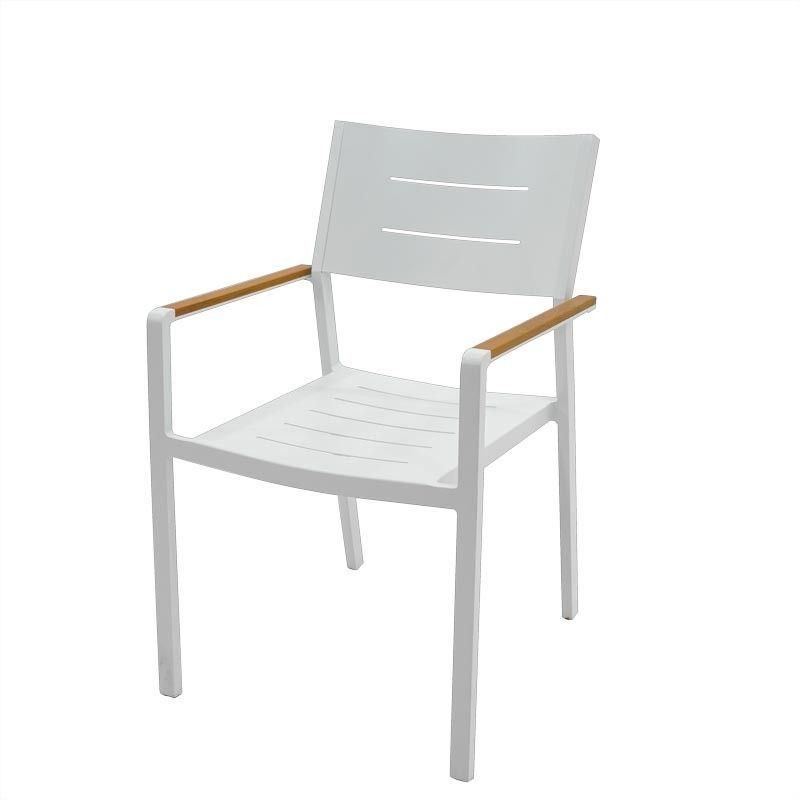 Completo Tavolo Ruti | Struttura in Alluminio Bianco e Polywood