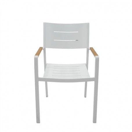 Completo Tavolo Ruti | Struttura in Alluminio Bianco e Polywood