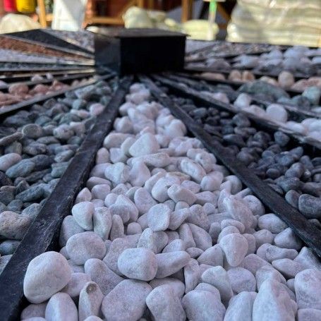 Ciottoli Bianco Carrara 15/25 mm Sacco da 25 Kg