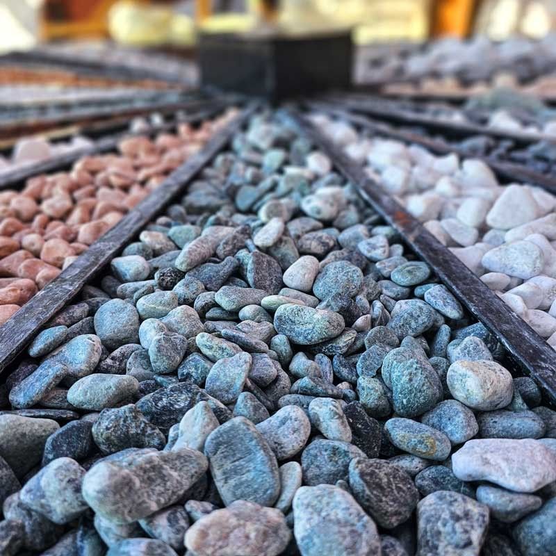 Ciottoli Verde Alpi 15/25 mm Sacco da 25 Kg