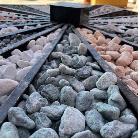 Ciottoli Verde Alpi 25/40 mm Sacco da 25 Kg