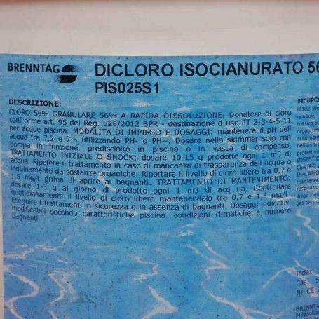 Cloro per Piscine al 56% Conf. da 10 Kg