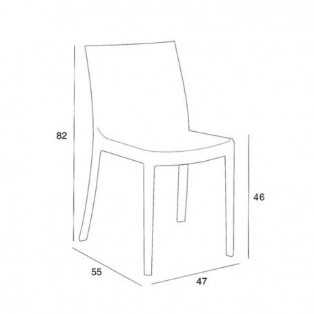 Sedia da Giardino Matrix Bianca