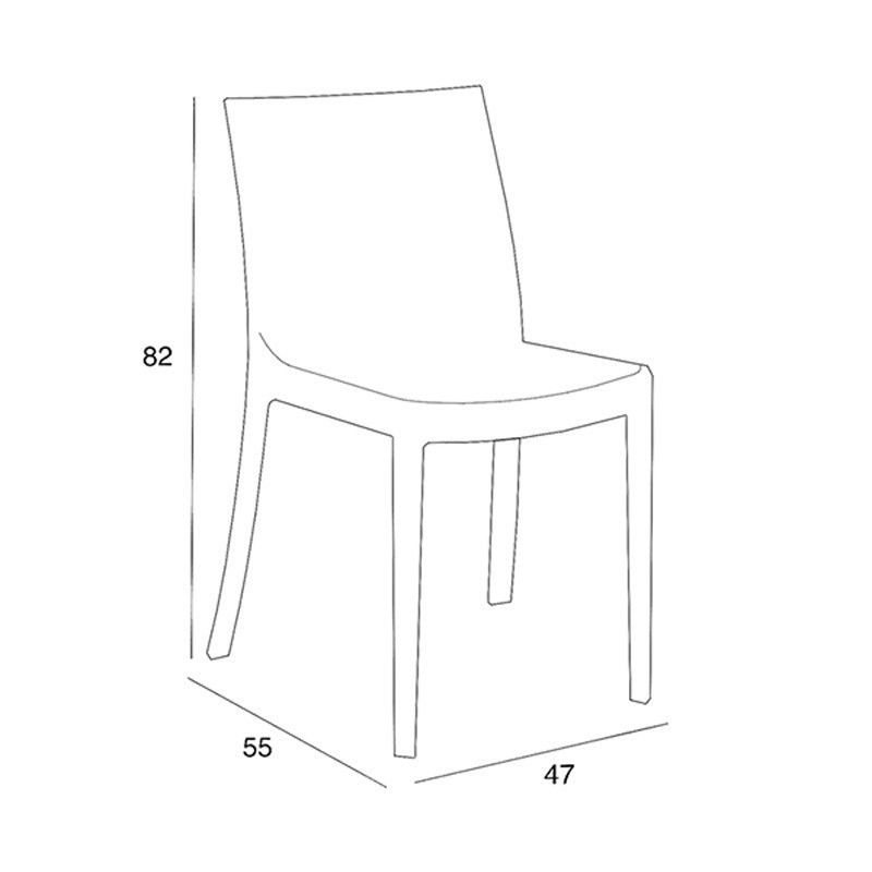 Sedia da Esterno Matrix Grafite