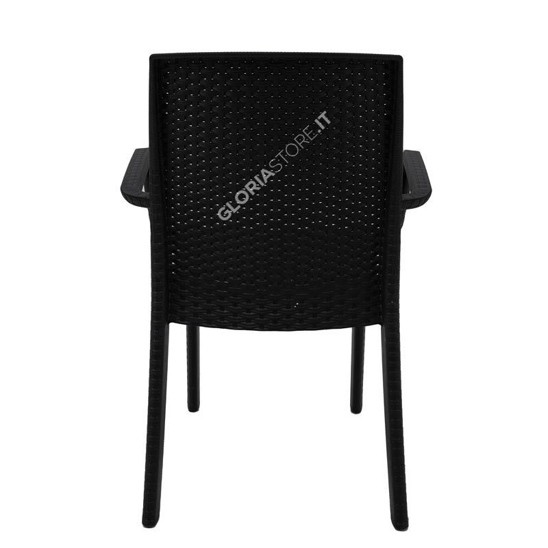 Sedia Indiana Antracite - Bica