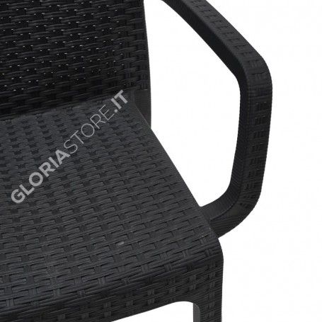 Sedia Indiana Antracite - Bica