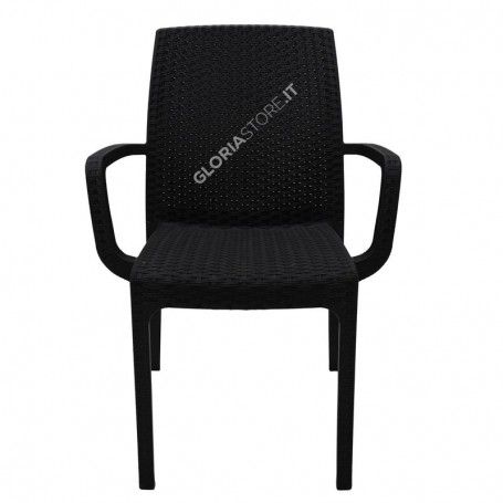 Sedia Indiana Antracite - Bica