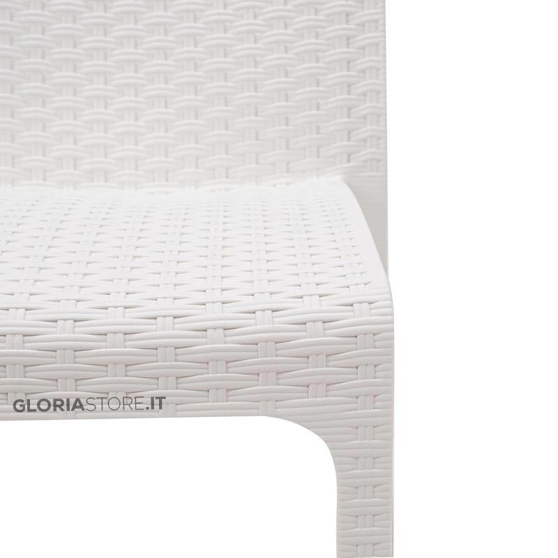 Sedia da Giardino Virginia Bianca