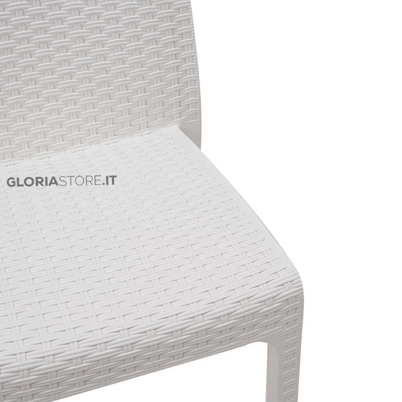 Sedia da Giardino Virginia Bianca